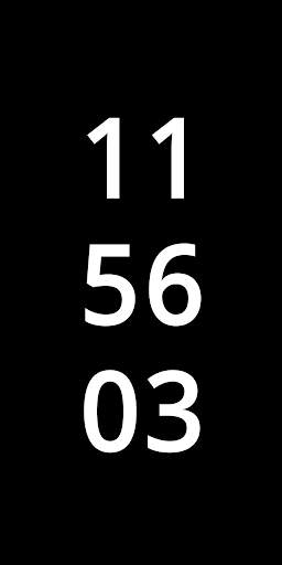 Clock with seconds Screensaver screenshot 1