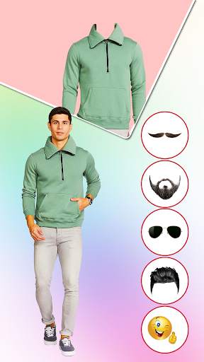 Men Sweatshirt - Photo Editor screenshot 4