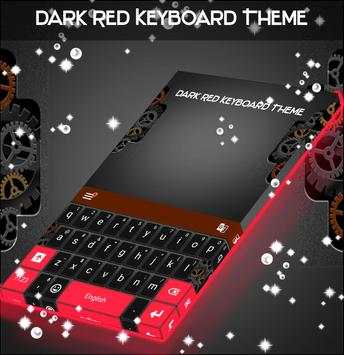 Dark Red Keyboard Theme screenshot 1