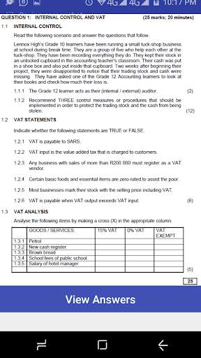 Grade 10 Accounting Mobile Application screenshot 5