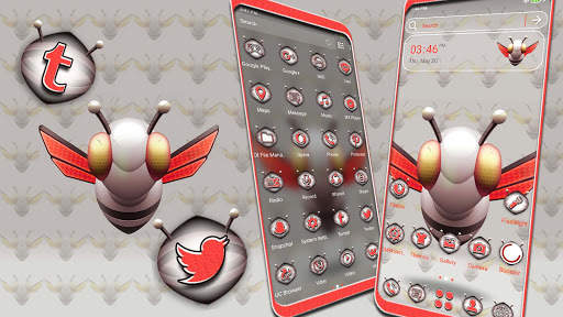 Robot Bee Launcher Theme screenshot 1