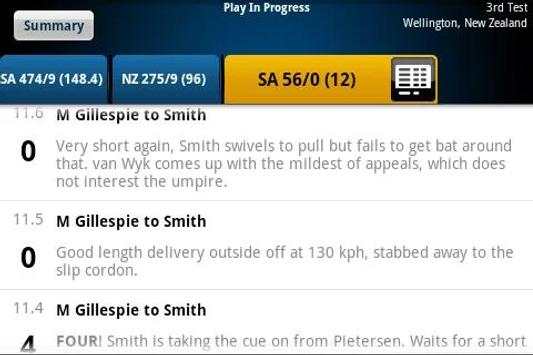 Yahoo Cricket screenshot 7