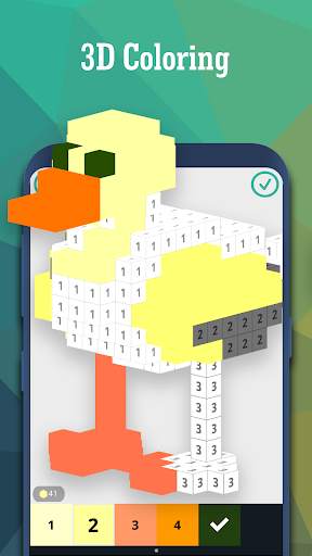 3D Pixel Art - Color by numbers screenshot 2