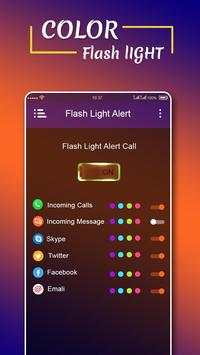 Flash Light Call & SMS: Torch LED Flash screenshot 4