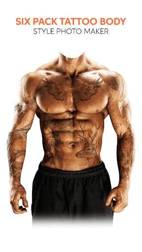 Six Pack Tattoo Body Style Photo Maker скриншот 1