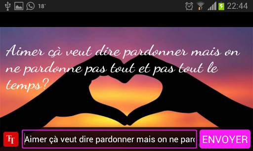 Phrase damour pour Whatsapp screenshot 7