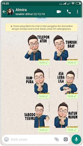 Sunda Stiker Lucu WAStickerApps 6 تصوير الشاشة