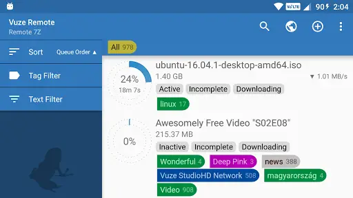 Vuze Remote screenshot 7