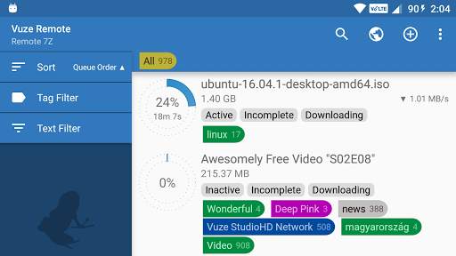 Vuze Remote screenshot 7