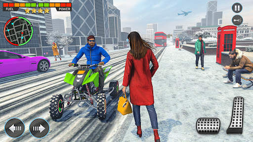 ATV Bike Games Taxi Simulator screenshot 1
