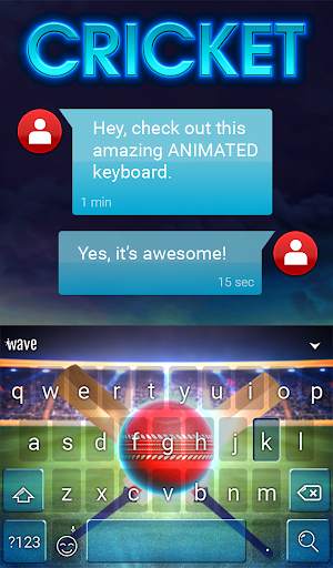 Cricket Animated Keyboard screenshot 3