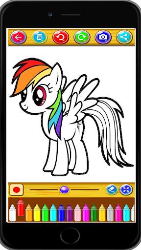 Princess Unicorn : Coloring book for children screenshot 3