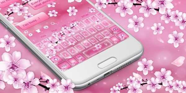 Cherry Blossom SMS Keyboard Theme screenshot 4