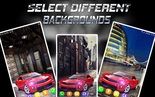3D Super Cars Clock Wallpaper HD screenshot 1