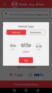 Book my driver : Driver services, hire a driver screenshot 3