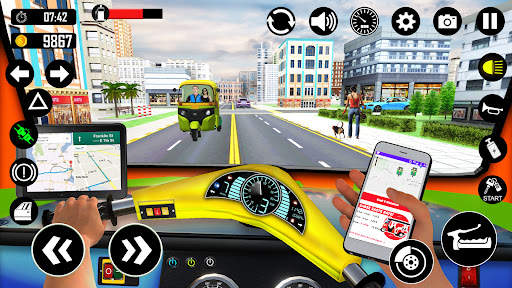 Tuk Tuk Rickshaw Games Taxi 3D screenshot 5