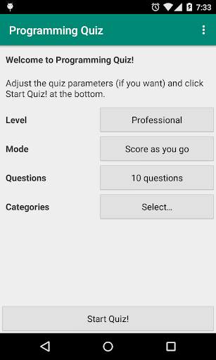 Programming Quiz LITE screenshot 1