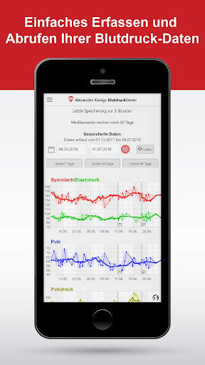 BlutdruckDaten - Tagebuch-App screenshot 1