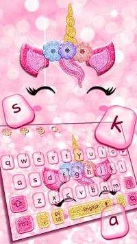 Glisten Unicorn Keyboard screenshot 1