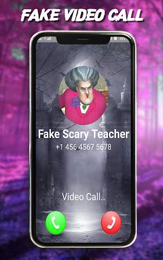 Fake video Scary Teacher - Fake Call Simulation screenshot 6