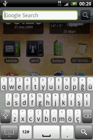 Turkish Keyboard screenshot 1