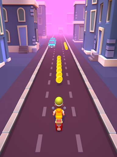 Deliveryman: running bike race 3D screenshot 7