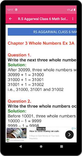 RS Aggarwal & NCERT Class 6 Math Solution OFFLINE screenshot 4