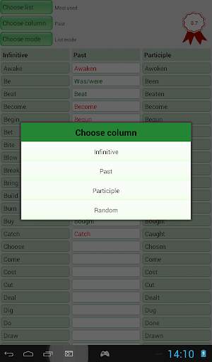 English Irregular Verbs скриншот 11