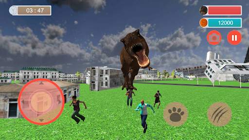 Angry Dinosaur City Attack 3D screenshot 2