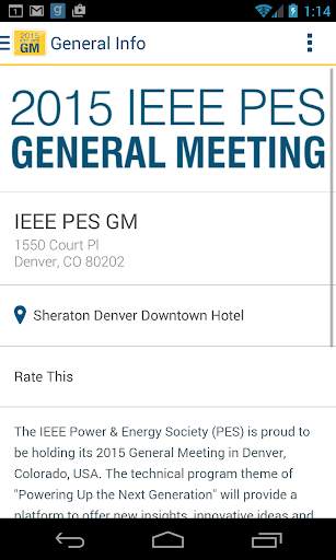 2015 IEEE PES General Meeting screenshot 2
