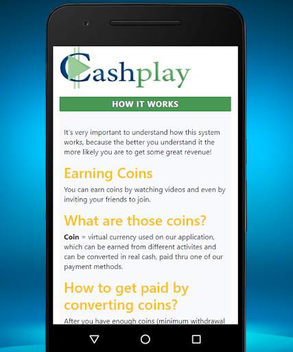 CashPlay - Watch and earn money screenshot 1