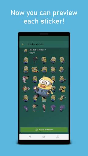 New Cute Cartoon Stickers WAStickerApps screenshot 3