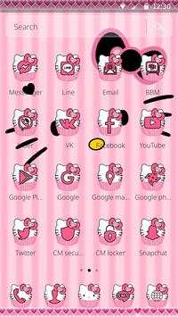 Hello Princess Kitty Pink Cute Cartoon Theme screenshot 6