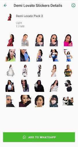 Demi Lovato Stickers App for WhatsApp screenshot 3