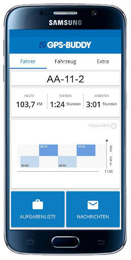 GPS-Buddy Fahrer-app screenshot 1