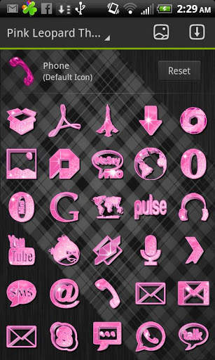 Pink Leopard for GO Launcher screenshot 8