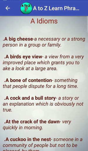A to Z Phrases screenshot 3