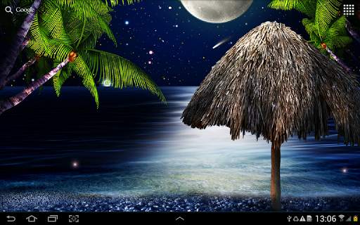 Tropical Night Live Wallpaper screenshot 5