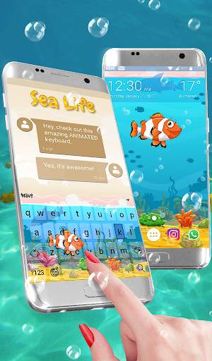 Sea Life Animated Keyboard   L स्क्रीनशॉट 1