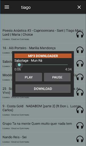 MP3 MUSIC DOWNLOADER screenshot 1