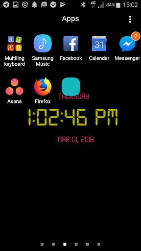 Digital Clock Live Wallpaper screenshot 9