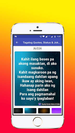 Tagalog, Hugot, Pinoy & Bisaya Love Quotes Editor screenshot 6
