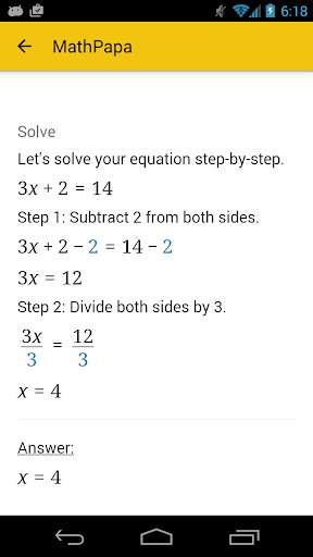 MathPapa - Algebra Calculator screenshot 2
