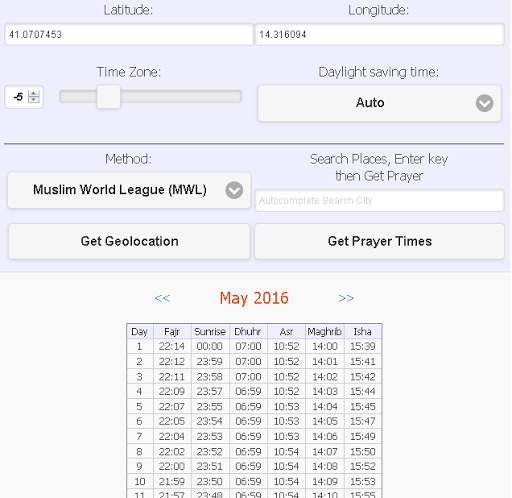 Monthly Prayer Timetable screenshot 6