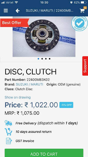 boodmo - Spare Parts for CARS in India screenshot 4