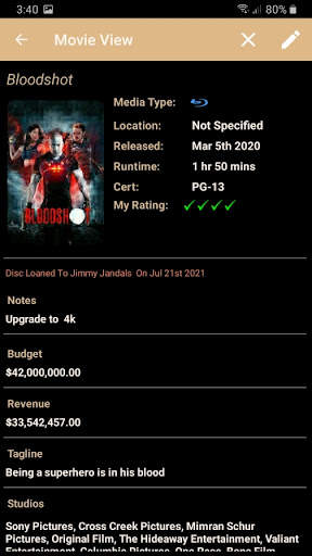 DML Mobile DVD/Blu Ray Movie Library screenshot 3