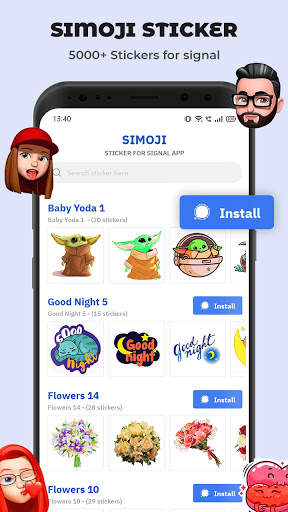 Simoji Stickers for Signal screenshot 3