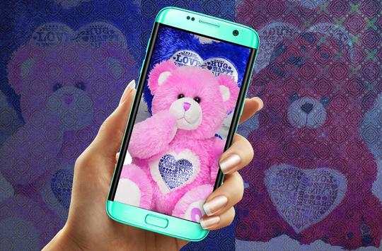 Teddy Bear Zipper Lock Screen screenshot 2