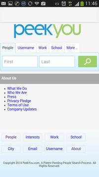 PeekYou screenshot 3