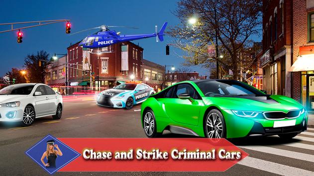 Police Car Pursuit in City - Crime Racing Games 3d screenshot 2